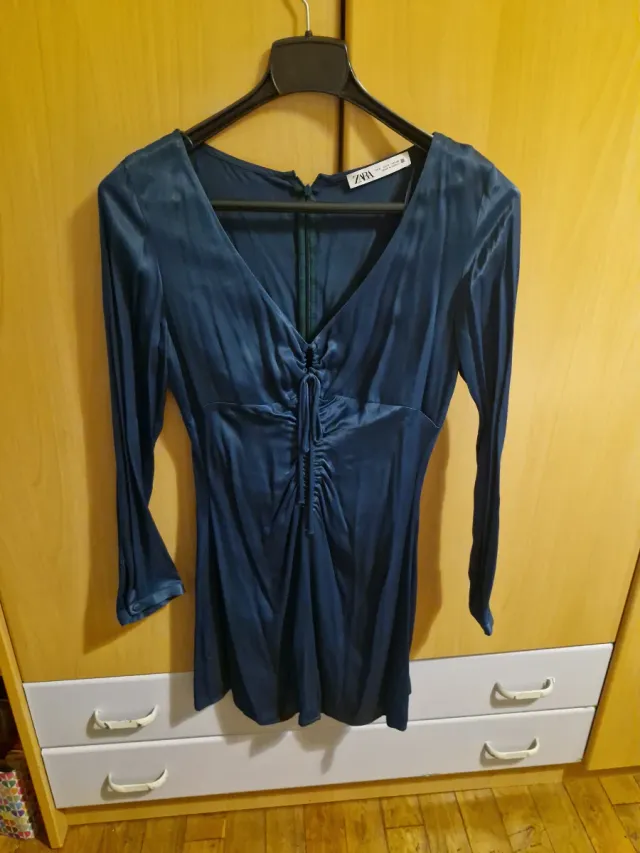 Vestido Zara azulado
