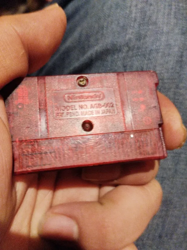 Cartuccia del videogioco Pokémon Editione Rubino GBA