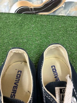 Converse nere bianche taglia 38