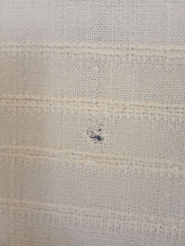 Pezzo di Lino Antico Tessuto a Telaio 70x200cm