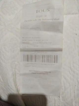 Pulsera Tous Plata oso grande  Perlas Originales