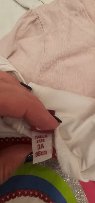 Lote 5 Camisetas Manga Larga Niña talla 24- 36