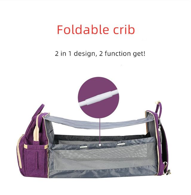 Mochila Pañalera Multifuncional con Moises