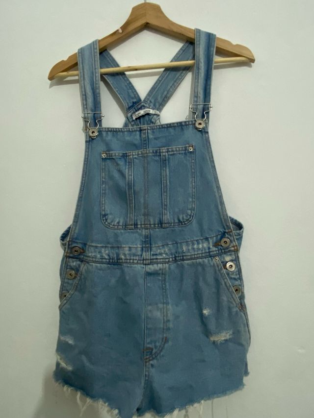 Mono corto de mezclilla azul