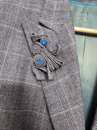 Traje de cuadros chaqueta y pantalón