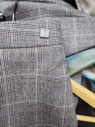 Traje de cuadros chaqueta y pantalón