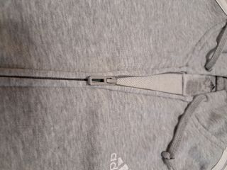 Felpa Adidas con cappuccio grigia