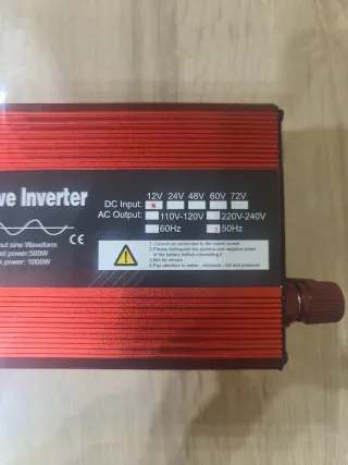 Inversor Corriente 12V/220V 1000W