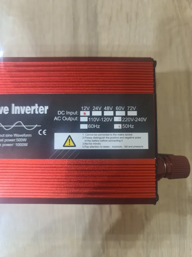 Inversor Corriente 12V/220V 1000W