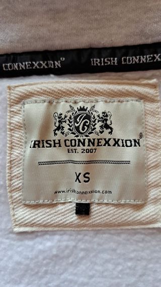 Sudadera Capucha Dublin Ireland Gris Talla XS