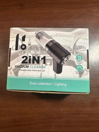 Aspiradora Portátil 2 en 1 para Coche y Hogar