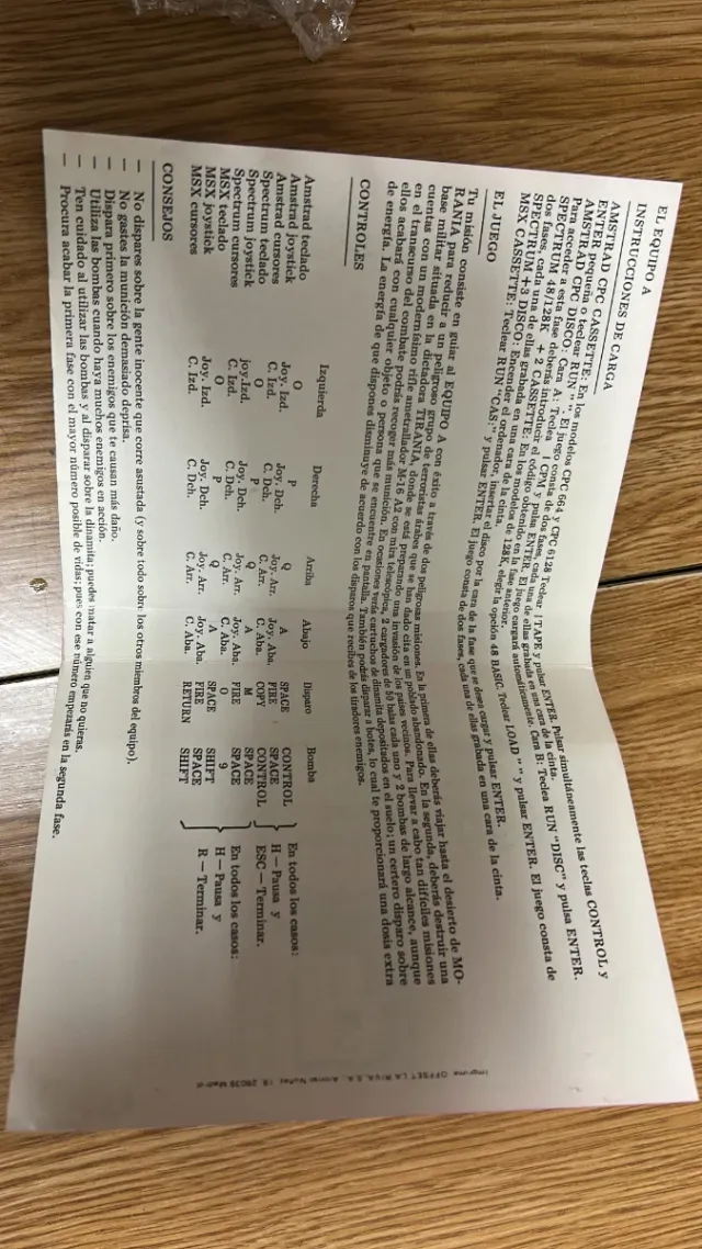 El Equipo A ZX Spectrum ( funciona )