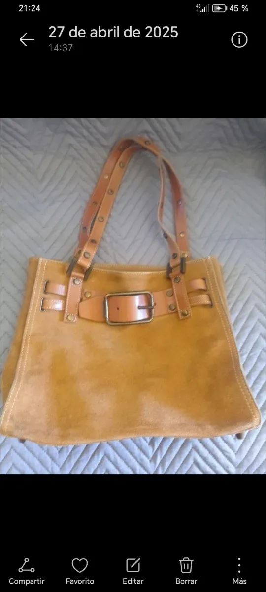 Borsa Dolce & Gabbana in pelle marrone e dorata