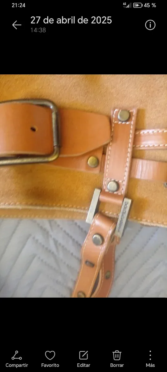 Borsa Dolce & Gabbana in pelle marrone e dorata