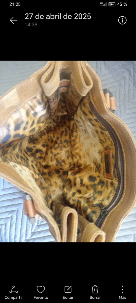 Borsa Dolce & Gabbana in pelle marrone e dorata