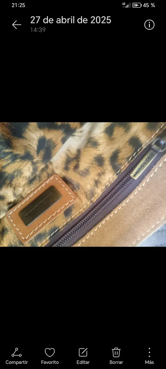 Borsa Dolce & Gabbana in pelle marrone e dorata