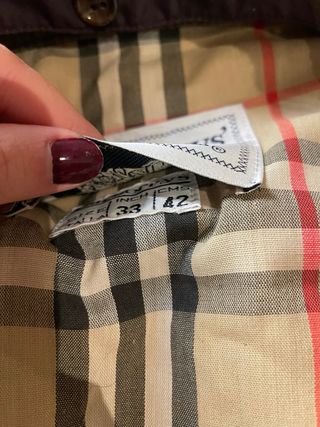 Gabardina Burberry Marrón Multicolor