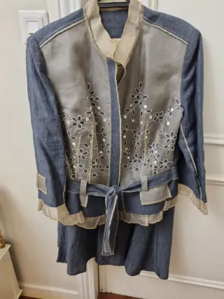 Traje chaqueta vaquero. T 50