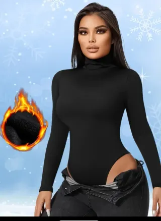 Body negro cuello alto