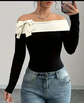 Body negro cuello alto