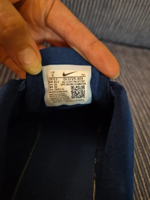 Zapatillas Nike Running Azul y Blanco