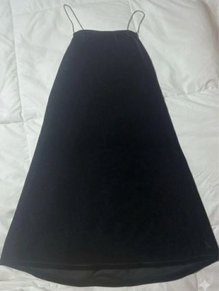 Vestito Tezenis nero con spalline a catena