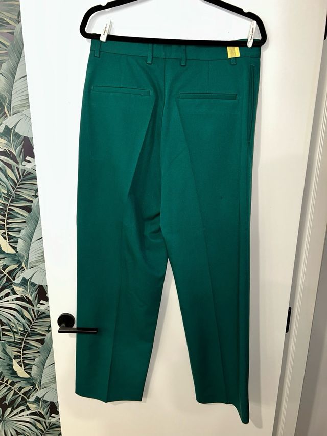 Traje Cruzado Zara Verde