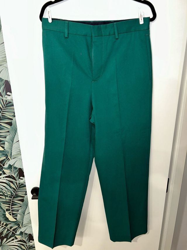 Traje Cruzado Zara Verde