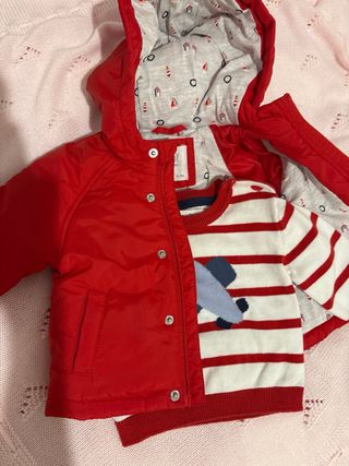 Conjunto abrigo y jersey Baby El Corte Inglés 6-9m