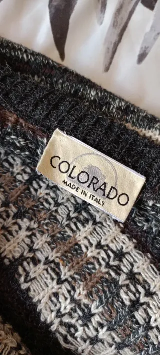 Cardigan Colorado Lana Alpaca Vintage XL