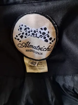 Gabardina Almatrichi Mujer Negra