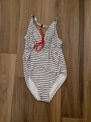 Bañador premamá rayas Ll