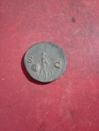 Reproducción moneda romana Nerón