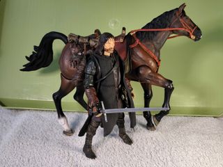 Aragorn y Brego - Figuras ToyBiz (ESDLA)
