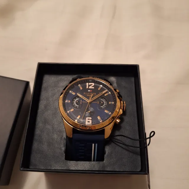 Reloj Tommy Hilfiger Hombre Azul y Dorado