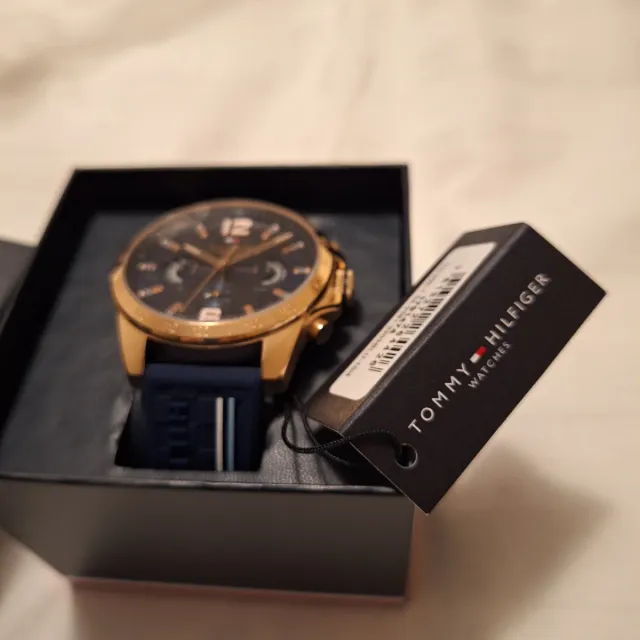 Reloj Tommy Hilfiger Hombre Azul y Dorado