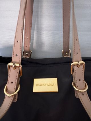 Borsa Bimba y Lola nera/blu scuro