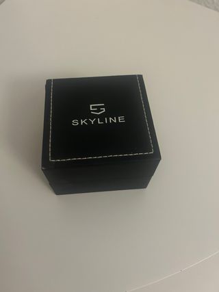 Reloj Skyline Negro y Plateado
