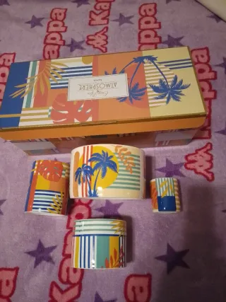 Set antipasti ceramica multicolor