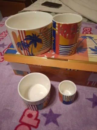 Set antipasti ceramica multicolor