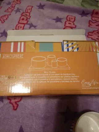 Set antipasti ceramica multicolor