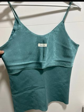 Camiseta tirantes verde