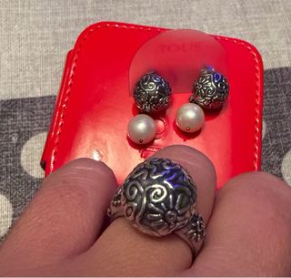 Conjunto Anillo y Pendientes Tous