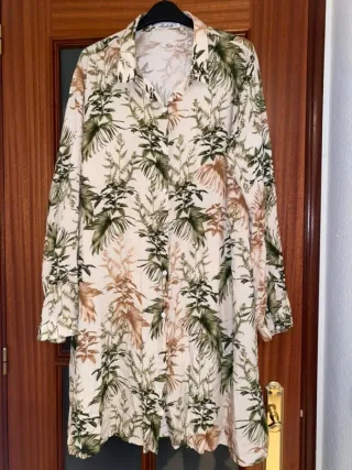 Vestido camisero estampado floral