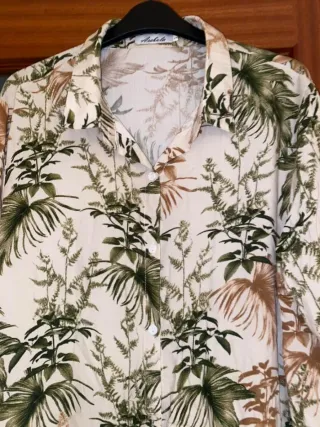 Vestido camisero estampado floral