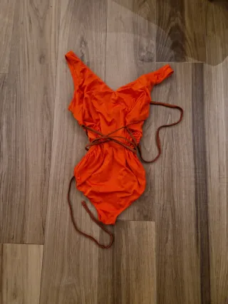 Bañador premamá naranja