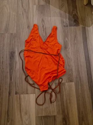 Bañador premamá naranja