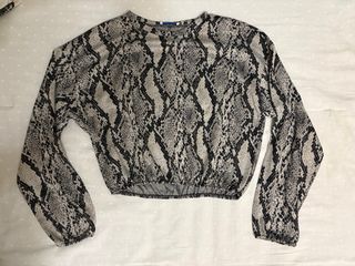 Jersey fino Zara S estampado serpiente