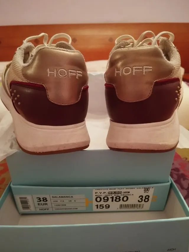 Deportivas HOFF Mujer Talla 38 Beige/Marrón