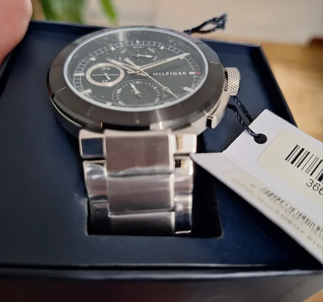 Reloj Tommy Hilfiger Hombre Verde/Plata